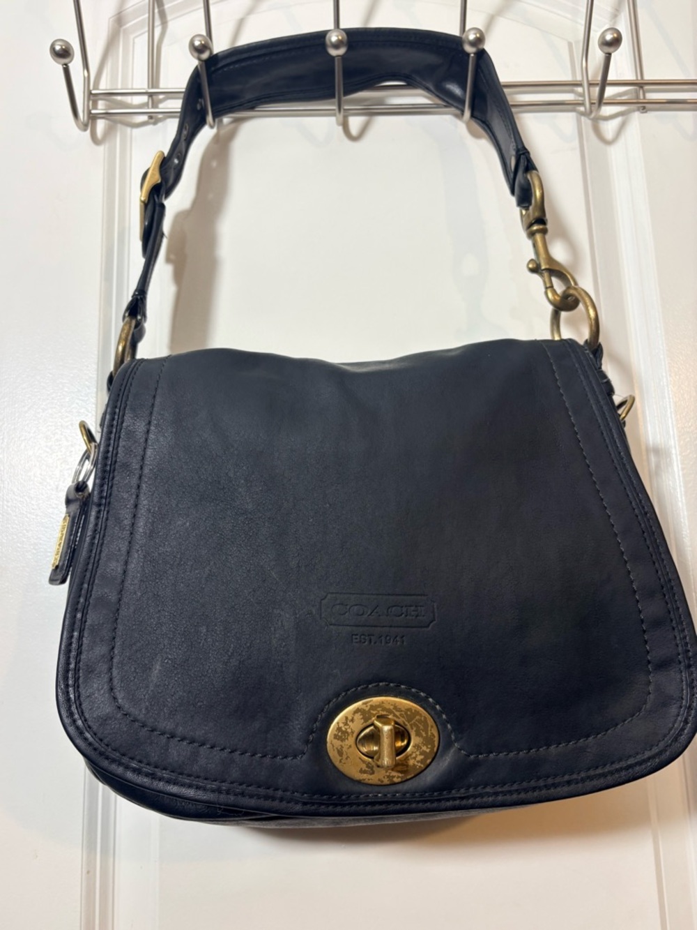 Coach Legacy Vachetta Leather Ergo Flap Shoulder Bag 11134